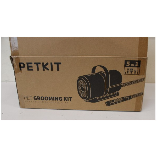 SALE OUT. PETKIT Air Clipper Pet Grooming Vacuum Kit | PETKIT Air Clipper Pet Grooming Vacuum Kit 5in1 | LM4 | Grey/White | TORN