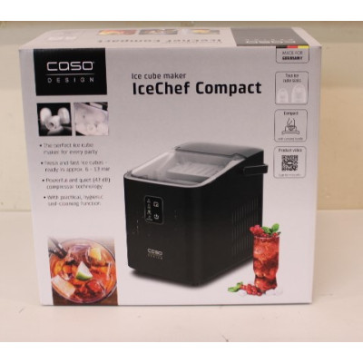 SALE OUT. Caso IceChef Compact Ice cube machine, 2 ice cube sizes, Black | Caso Ice Cube Machine | IceChef Compact | Power 120 W