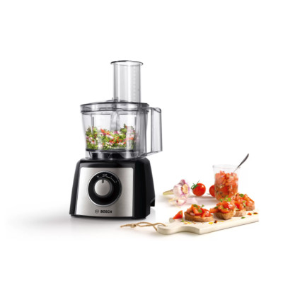 Bosch | Food Processor | MCM3401M | 800 W | Number of speeds 2 | Bowl capacity 2.3 L | Blender | Meat mincer | Black/Stainless s