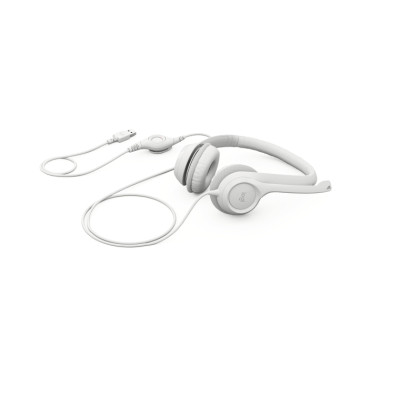 Logitech | USB Computer Headset | H390 | Wired | Over-Ear | Microphone | Noise canceling | Off-white