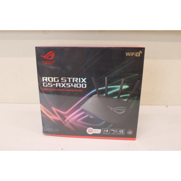 SALE OUT. Asus GS-AX5400 ROG STRIX Wireless Router,WiFi 6 Dual Band Gaming, EU+Uk plug | ROG STRIX GS-AX5400 | 802.11ax | 5400 M