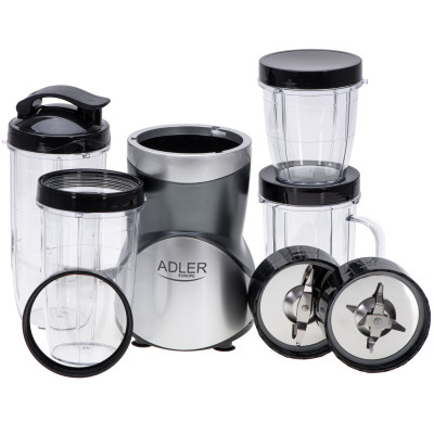 Adler Blender Smoothie Set | AD 4084 | Tabletop | 1200 W | Jar material BPA-Free | Jar capacity 0.3+0.5+0.5+0.7 L | Ice crushing