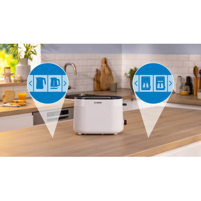 Bosch Compact Toaster | TAT2M121 MyMoment | Power 950 W | Number of slots 2 | Housing material Plastic | White