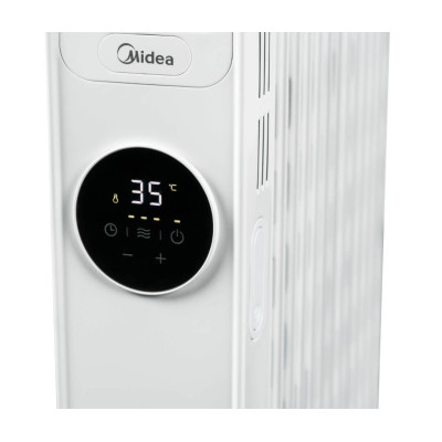 Midea Oil Radiator Heater | NY2513-22MR | Oil Radiator | 2500 W | Number of power levels 3 | Suitable for rooms up to 35 m | Whi