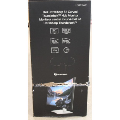 SALE OUT. Dell LCD U3425WE 34" IPS WQHD/3440 1440/DP,HDMI,USB-C,USB, RJ45/Silver Dell 34 " IPS 3440 x 1440 pixels 21:9 5 ms 300 