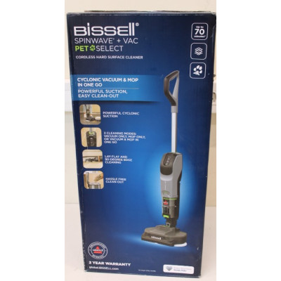 SALE OUT. Bissell SpinWave + Vac PET Select, Cordless Hard Surface Cleaner, Handstick | Bissell | Hard Surface Cleaner | SpinWav