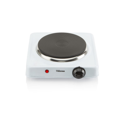 Tristar | Free standing table hob | KP-6185 | Number of burners/cooking zones 1 | Rotary | Black, White | Electric