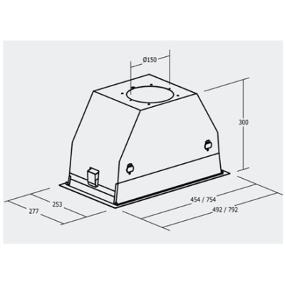 CATA | Hood | GC DUAL A 75 XGWH | Canopy | Energy efficiency class A | Width 79.2 cm | 820 m /h | Touch control | LED | White gl