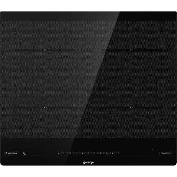 Gorenje | Hob | IS646BG | Induction | Number of burners/cooking zones 4 | Slider | Timer | Black | Display