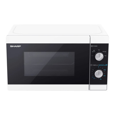 Sharp | Microwave Oven | YC-MS01E-W | Free standing | 800 W | White