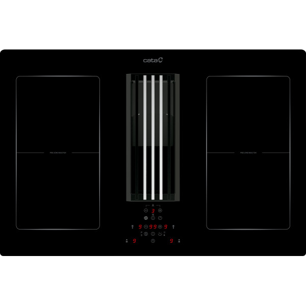 Black | Touch | 4 | CATA | IAS 770 | Induction hob with built-in hood