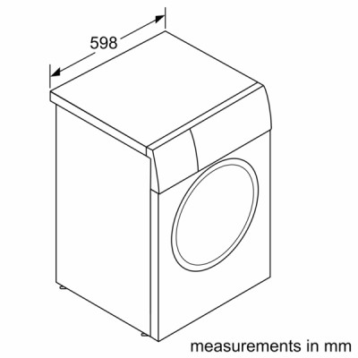 Bosch | Washing Machine | WAN2801LSN | Energy efficiency class A | Front loading | Washing capacity 8 kg | 1400 RPM | Depth 59 c