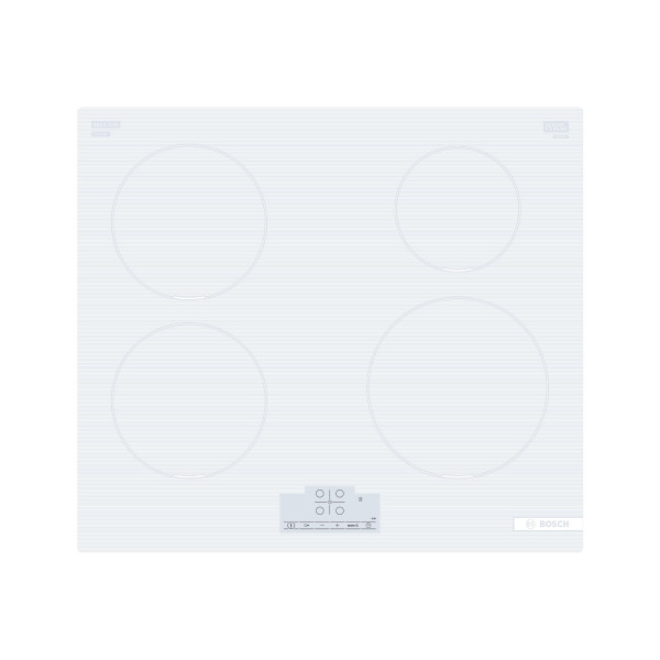 Bosch | Hob | PUE612BB1J | Induction | Number of burners/cooking zones 4 | Touch | Timer | White