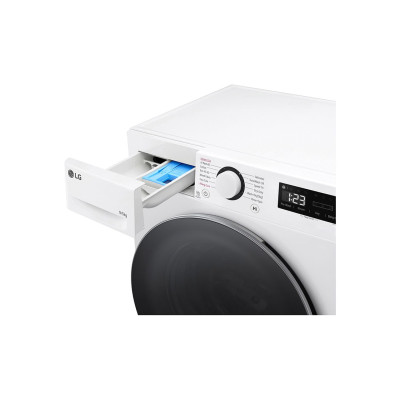 LG | Washing machine with dryer | F2DR509S1W | Energy efficiency class A-10% | Front loading | Washing capacity 9 kg | 1200 RPM 