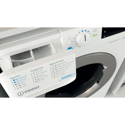 INDESIT | Washing Machine with Dryer | BDE 86436 WSV EE | Energy efficiency class A/D | Front loading | Washing capacity 8 kg | 