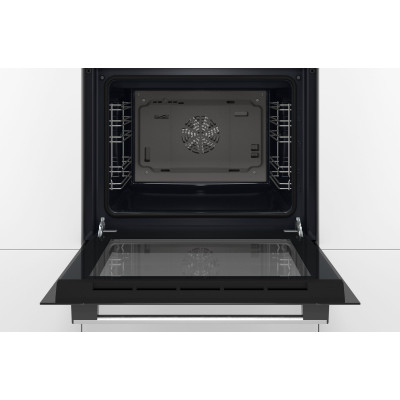 Bosch | Oven | HBF133BA0 | 66 L | Electric | EcoClean | Knobs | Height 59.5 cm | Width 59.4 cm | Black