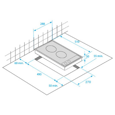 Hob BEKO HDMC32400TX 30 cm DOMINO Sensor Ceramic Electric with frame