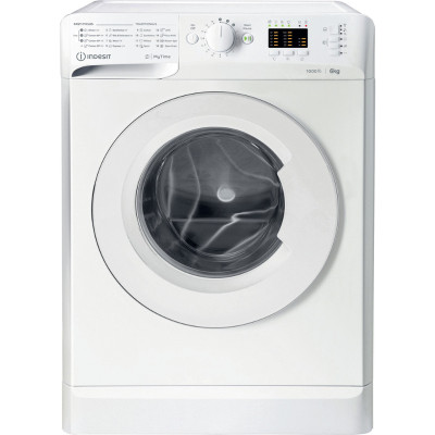 INDESIT Washing machine MTWSA 61053 W EE, 6kg, 1000rpm, Energy class D, Depth 42.5 cm