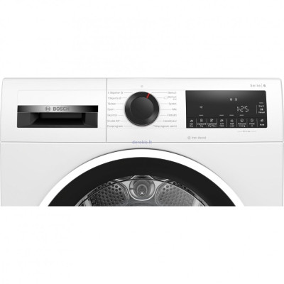 BOSCH Dryer WQG242AISN, Energy class A++, 9kg, Depth 61.3 cm, Heat pump