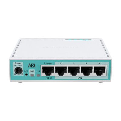 MikroTik RouterBOARD hEX | E50UG | 10/100/1000 Mbit/s | Ethernet LAN (RJ-45) ports 5 | Mesh Support No | MU-MiMO No | No mobile 