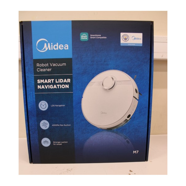 IŠPARDAVIMAS. | Midea | Robotic Vacuum Cleaner | M7 | Wet&Dry | Operating time (max) 180 min | Lithium Ion | 5200 mAh | 4000 Pa 