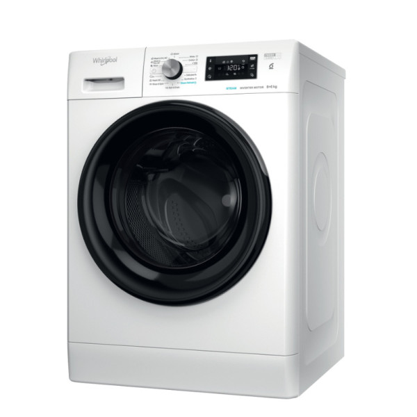 WHIRLPOOL Washing machine - Dryer FFWDB 864349 BV EE, 1400 rpm, Energy class D, 8kg - 6kg, Depth 54 cm, Inverter motor, Steam Re