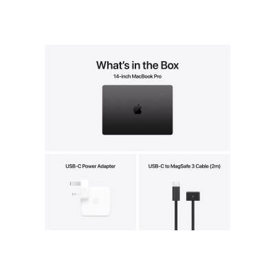 Apple MacBook | Pro | Space Black | 14 " | Apple M4 Pro | 24 GB | Solid-state drive capacity 512 GB | Apple M4 Pro chip 12-core 