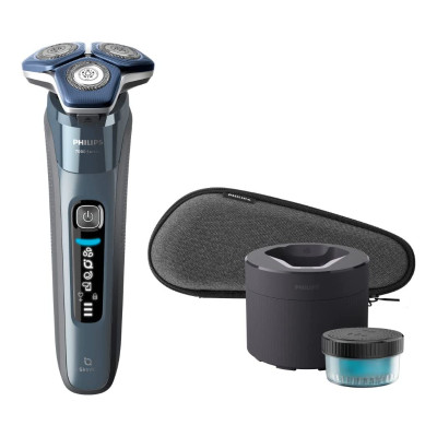 Philips Series 7000 wet and dry electric shaver S7882/55, SkinIQ, Nano SkinGlide coating, SteelPrecision blades, 360-D flexible 