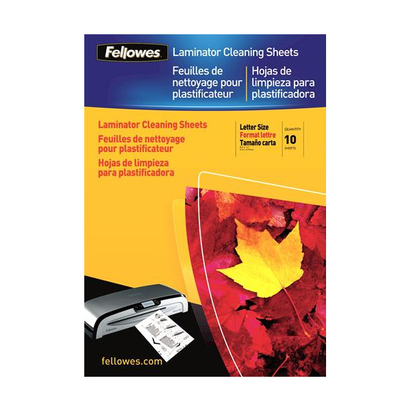 LAMINATOR ACC CLEANING SHEET/10PCS 5320604 FELLOWES