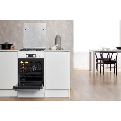 Whirlpool Cooker | WS5G8CHW/E/1 | Hob type Gas | Oven type Electric | White | Width 50 cm | LED | Depth 60 cm | 60 L