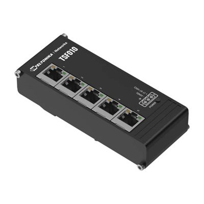 Teltonika Industrial Switch | TSF010 | Unmanaged | DIN rail mountable | 10/100 Mbps (RJ-45) ports quantity 5 | Power supply type