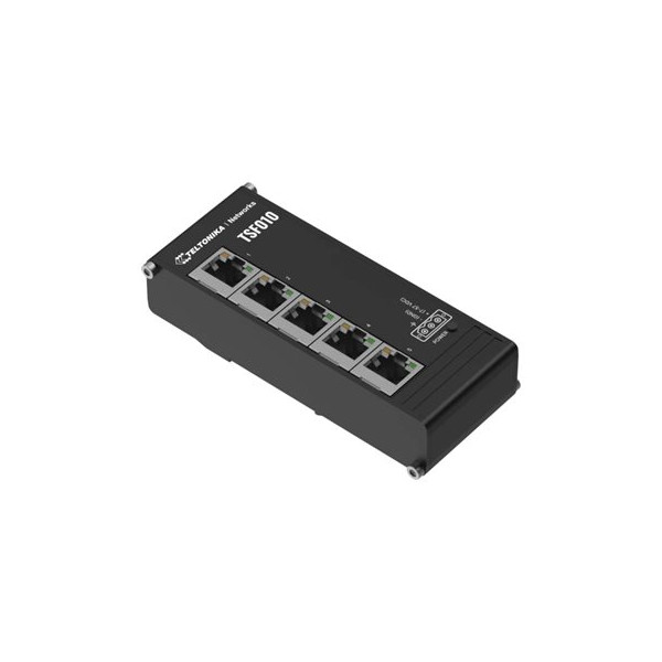 Teltonika Industrial Switch | TSF010 | Unmanaged | DIN rail mountable | 10/100 Mbps (RJ-45) ports quantity 5 | Power supply type