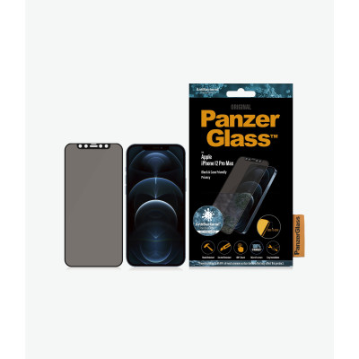 PanzerGlass | Apple | iPhone 12 Pro Max | Glass | Black | Privacy glass