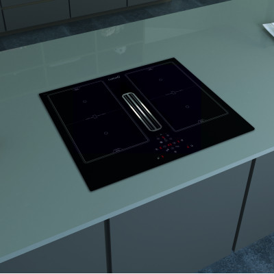 Black | Touch | 4 | CATA | AS 600 | Induction hob with built-in hood