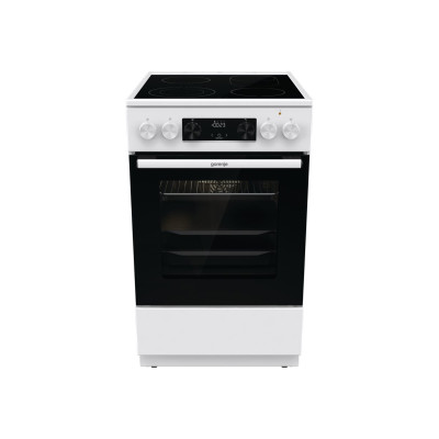 Gorenje | Cooker | GECS5C70WA | Hob type Vitroceramic | Oven type Electric | White | Width 50 cm | Grilling | LED | Depth 59.4 c