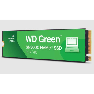 SSD|WESTERN DIGITAL|Green|2TB|M.2|PCIe Gen4|NVMe|Write speed 4200 MBytes/sec|Read speed 5000 MBytes/sec|2.3mm|TBW 250 TB|WDS200T