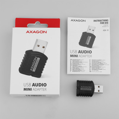 AXAGON | ADA-10 USB - Mini Audio Adapter