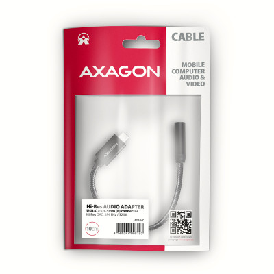 AXAGON | ADA-HC USB-C - HI-RES DAC Audio Adapter