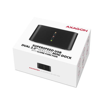 AXAGON | SuperSpeed USB DUAL 2.5" SSD/HDD MINI dock | ADSA-D25