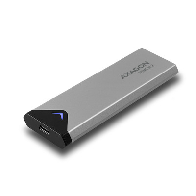 AXAGON External SuperSpeed+ USB-C metal box for M.2 NVMe SSD disks having sizes of up 42 to 80 mm