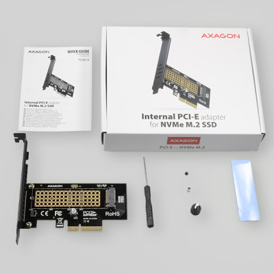 AXAGON The PCI-Express x4 internal adapter for connecting an NVMe M.2 SSD disk to a computer | PCEM2-N