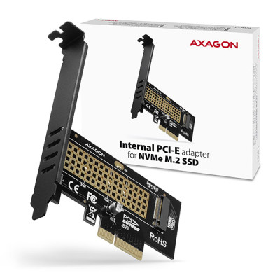 AXAGON The PCI-Express x4 internal adapter for connecting an NVMe M.2 SSD disk to a computer | PCEM2-N