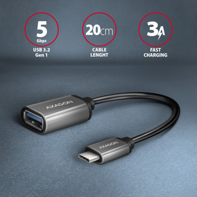 AXAGON Cable adapter into the USB-C port with USB-A female output, 20cm | RUCM-AFAC