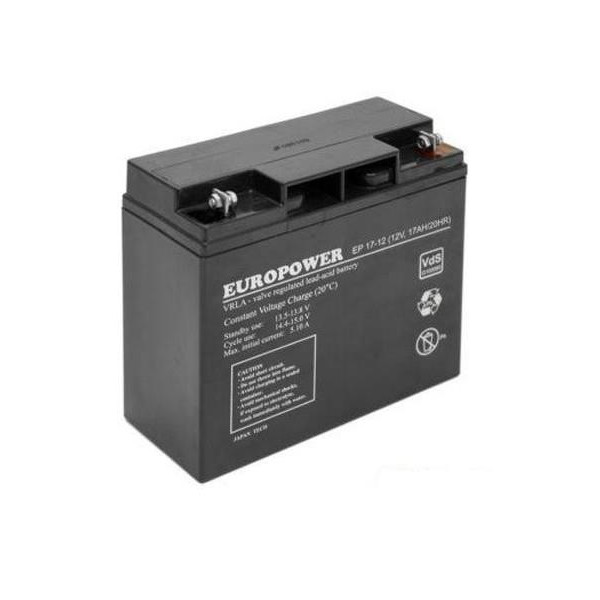 BATTERY 12V 17AH VRLA/EP17-12 EUROPOWER EMU