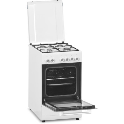 Simfer | Cooker | 5405SERBB | Hob type Gas | Oven type Electric | White | Width 50 cm | Electronic ignition | Depth 60 cm | 43 L