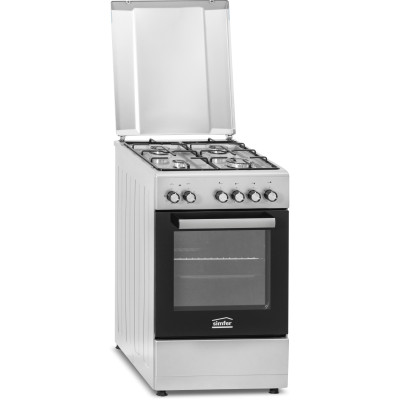 Simfer | Cooker | 5405SERGG | Hob type Gas | Oven type Electric | Stainless steel | Width 50 cm | Electronic ignition | Depth 60