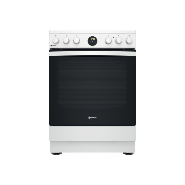 INDESIT | Cooker | IS67V8CHW/E | Hob type Vitroceramic | Oven type Electric | White | Width 60 cm | Grilling | Depth 60 cm | 69 