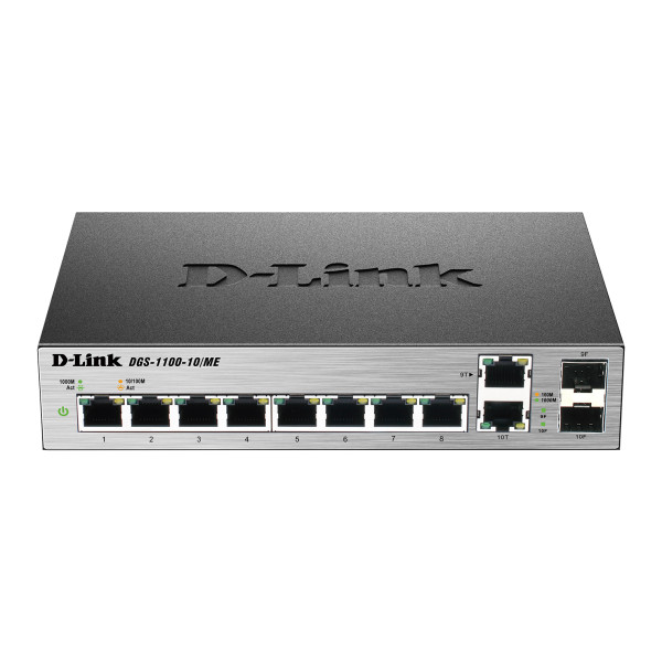 D-Link | Metro Ethernet Switch | DGS-1100-10/ME | Managed L2 | Desktop | Gigabit Ethernet (copper) ports quantity 8 | Combo port