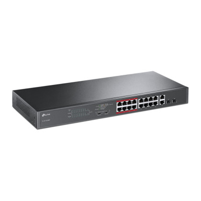 TP-LINK | Switch | TL-SL1218MP | Unmanaged | Rackmountable | 10/100 Mbps (RJ-45) ports quantity 16 | Gigabit Ethernet (copper) p