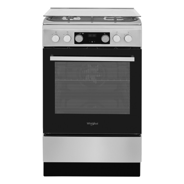 Whirlpool Cooker | WS5G8CHX/E/1 | Hob type Gas | Oven type Electric | Stainless steel | Width 50 cm | LED | Depth 60 cm | 60 L